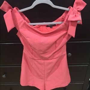 Pink Romeo & juliet romper with bows